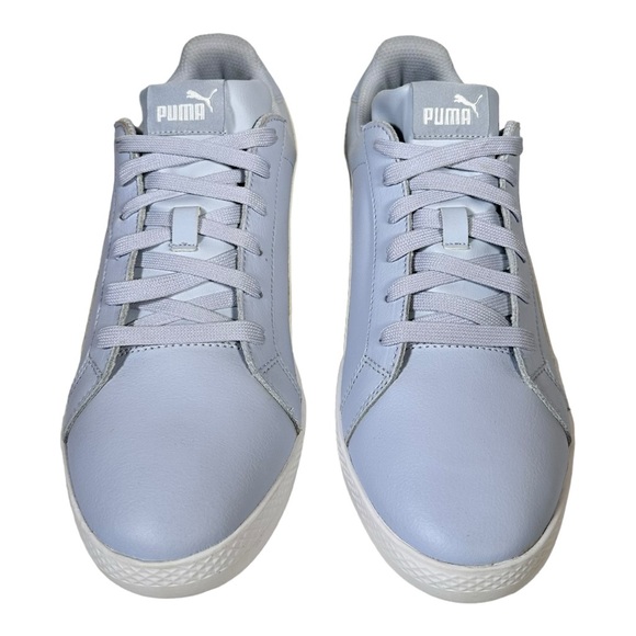New Puma Smash Leather Halogen Light Blue Sneakers Women Size 11 Shoes - Picture 2 of 9